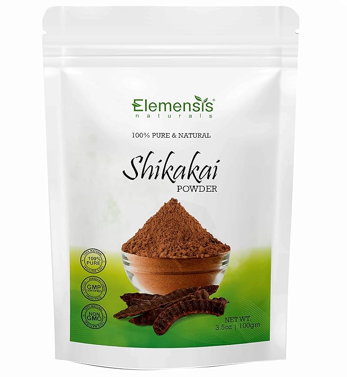 Elemensis Naturals Pure & Natural Shikakai Powder for Natural and Chemical Free Hair