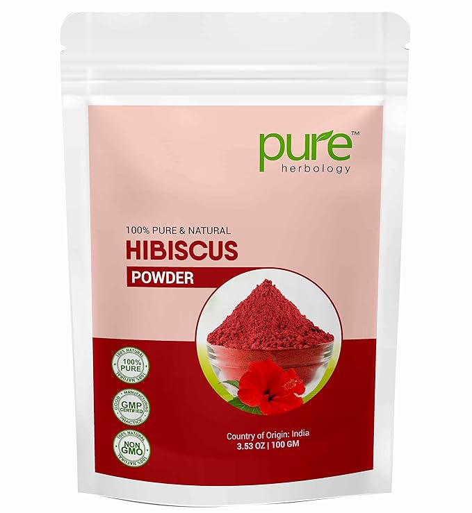 Pure Herbology Pure and Natural Sandalwood Powder, Rose Petal Powder, Orange Peel Powder, Multani Mitti Powder, Mulethi Powder, Hibiscus Powder Combo Pack for face Skin Whitening (each 100gm)