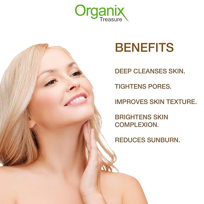 Organix Treasure Pure & Natural Sandalwood Powder for Face Masks, Facials and Skin Care