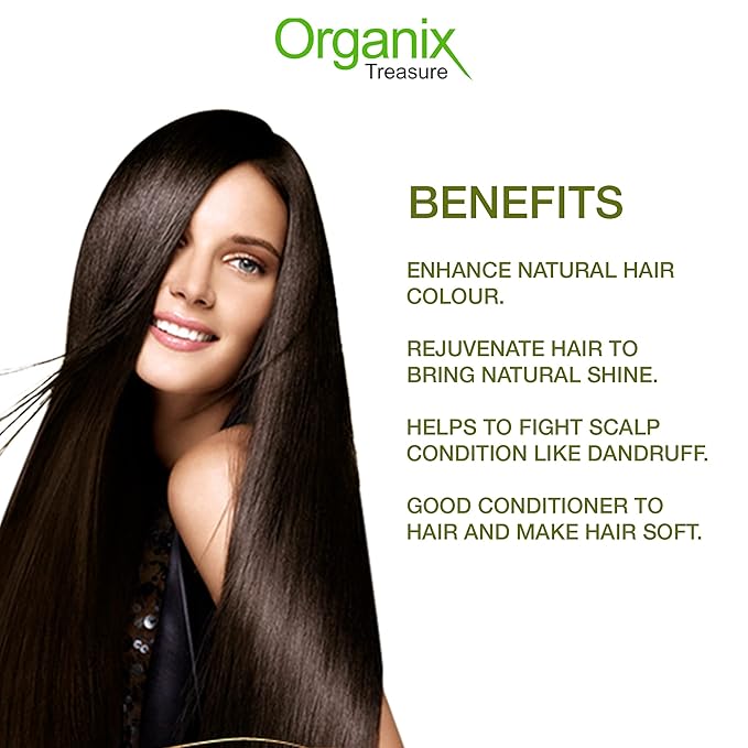 Organix Treasure Pure & Natural Indian Indigo Powder for Hair Care & Hair Growth.