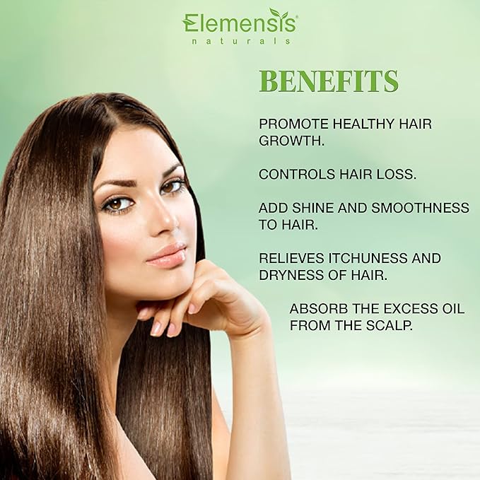 Elemensis Naturals Pure Neem Leaves Powder For Pimple-free Clear Skin, silky hair & Hair Cleanser