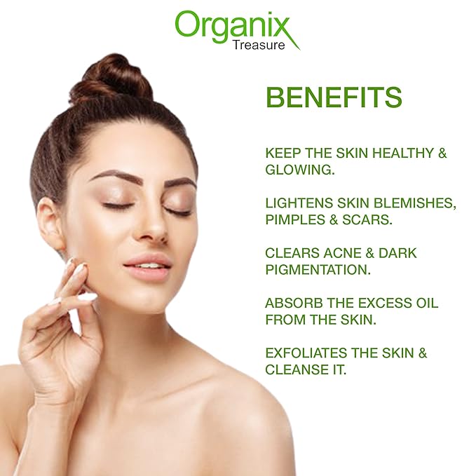 Organix Treasure Pure & Natural Pimple-free Clear Skin, silky hair Neem Leaves Powder.