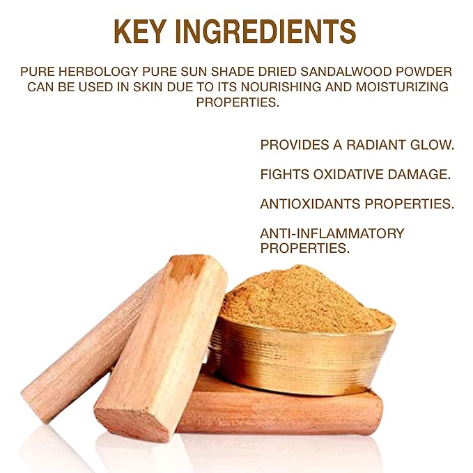 Organix Treasure Pure & Natural Sandalwood Powder for Face Masks, Facials and Skin Care