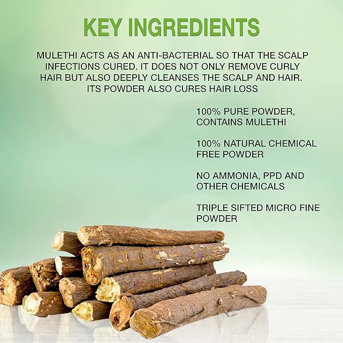 Elemensis Naturals Pure & Natural Mulethi Powder For Skin Whitening, Licorice Powder For Body, Skin and Hair