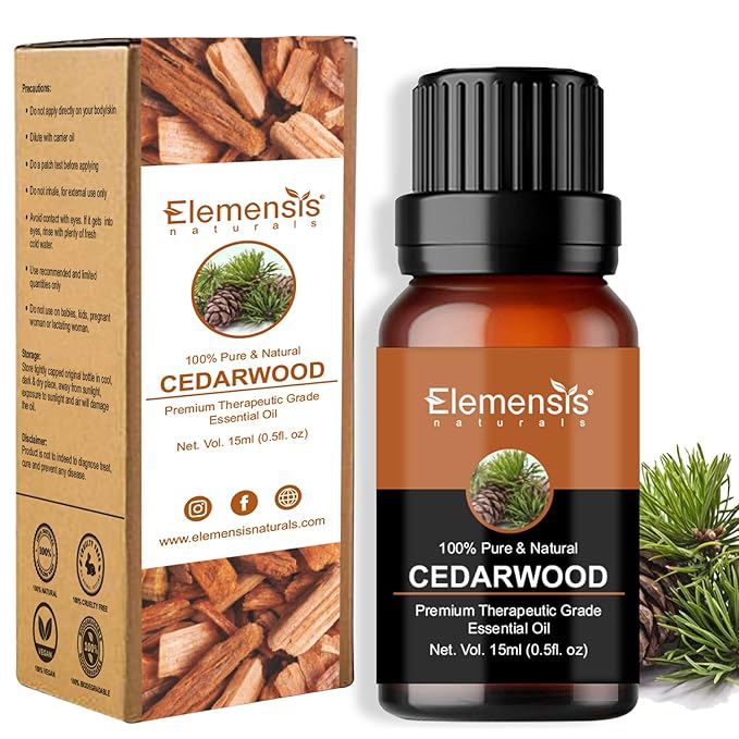 Elemensis Naturals Pure & Natural Basil, Bergamot, Cedarwood, Cinnamon, Frankincense, ylang ylang, Eucalyptus, Mandarin, Lemon, Patchouli, Rose, citronella essential oil, (Combo Pack of 12)