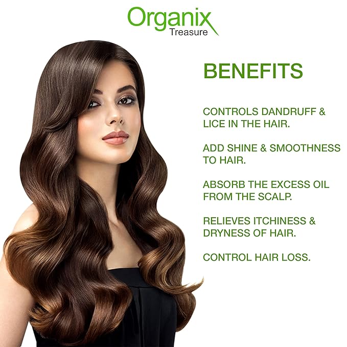 Organix Treasure Pure & Natural Pimple-free Clear Skin, silky hair Neem Leaves Powder.