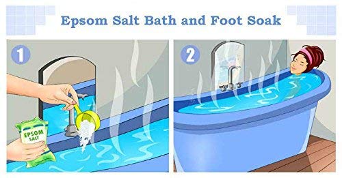 Elemensis Naturals Epsom Salt Granule(Magnesium Sulphate) For Bathing, Relaxing Foot and Pain Relief Therapeutic Spa Treatment & Refreshing Body