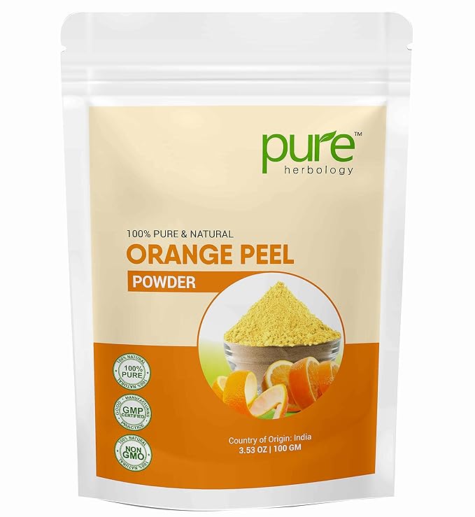 Pure Herbology Pure and Natural Sandalwood Powder, Rose Petal Powder, Orange Peel Powder, Multani Mitti Powder, Mulethi Powder, Hibiscus Powder Combo Pack for face Skin Whitening (each 100gm)