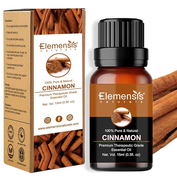 Elemensis Naturals Pure & Natural Basil, Bergamot, Cedarwood, Cinnamon, Frankincense, ylang ylang, Eucalyptus, Mandarin, Lemon, Patchouli, Rose, citronella essential oil, (Combo Pack of 12)