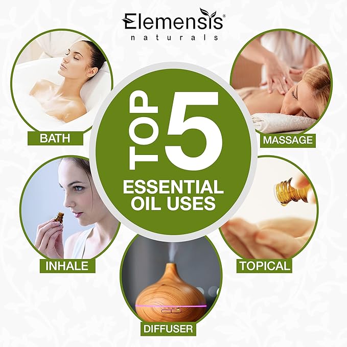 Elemensis Naturals Eucalyptus essential oil, 100% Pure, Natural Undiluted & Organic eucalyptus oil for cold and cough, pain relief, Nilgiri oil