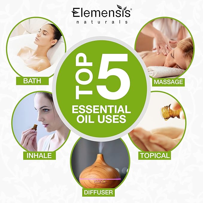 Elemensis Naturals Pure & Natural Patchouli Essential Oil for Undiluted Therapeutic grade for Skin Care, Hair Care, Relief from Stress & Anxiety and Aromatherapy